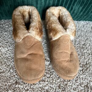 Lamo Women’s Bootie Slipper Suede Shearling - Size 7 - Winter Comfort Warm Snow